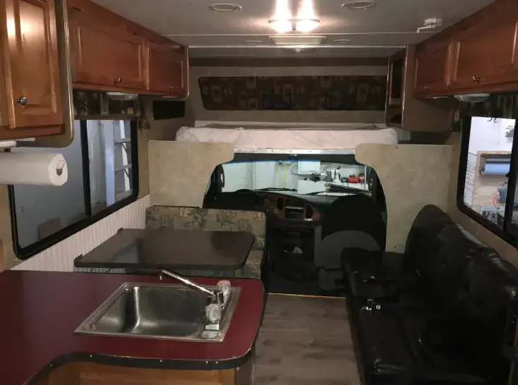 30 Ft RV Motorhomes (sleeps up to 8) Typical interior, color scheme will vary.